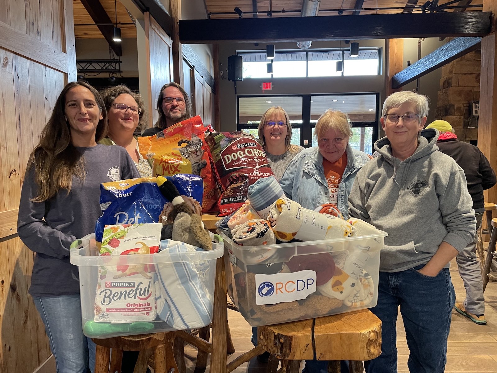 A donation to the local Humane Society