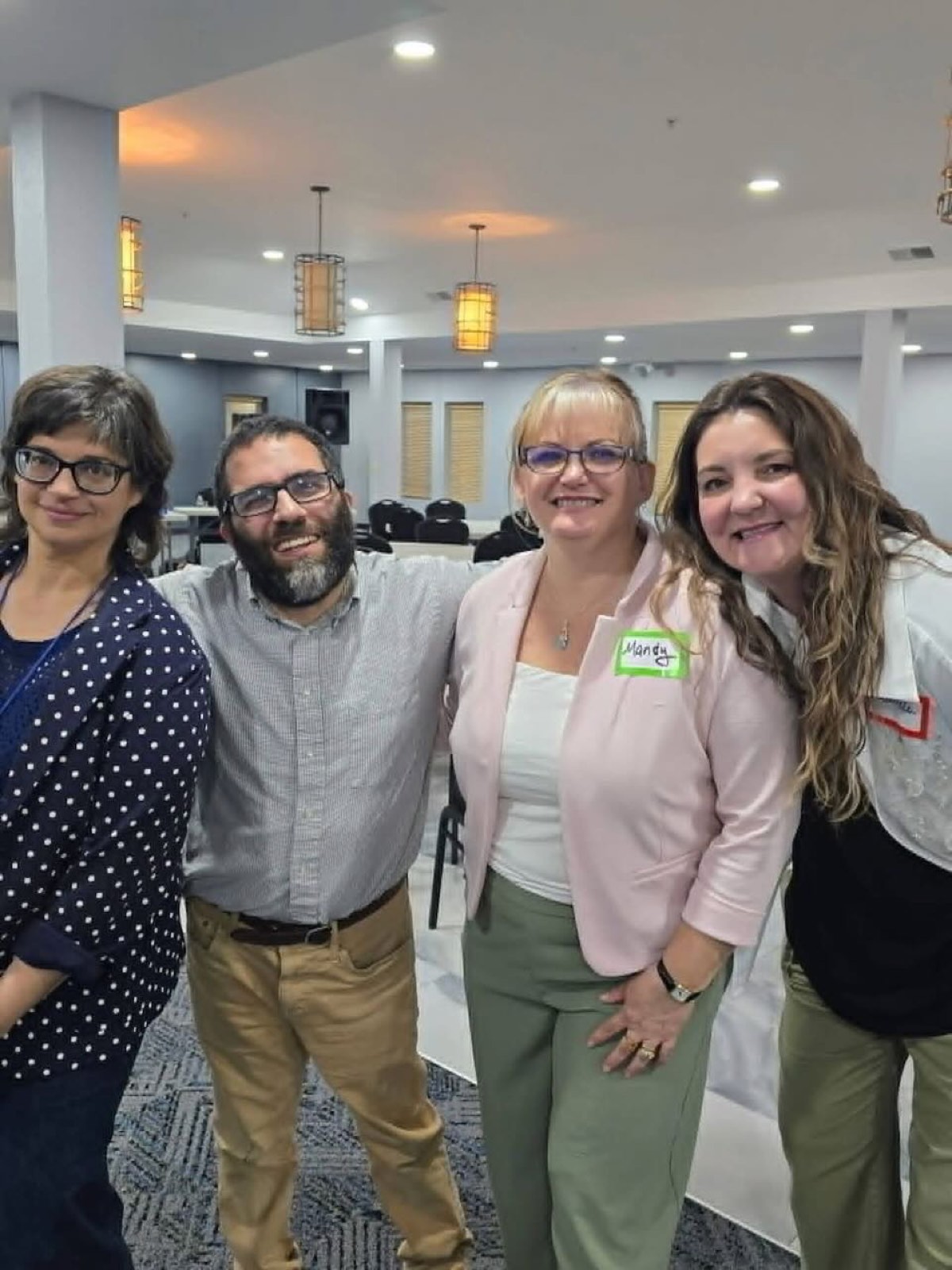 Rachel Fetty Anderson, Ace Parsi, Mandy Weirich, and Danielle Dougherty together at an event